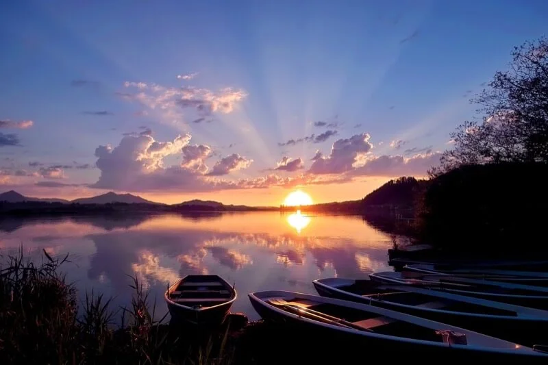 Sonnenuntergang Hopfensee